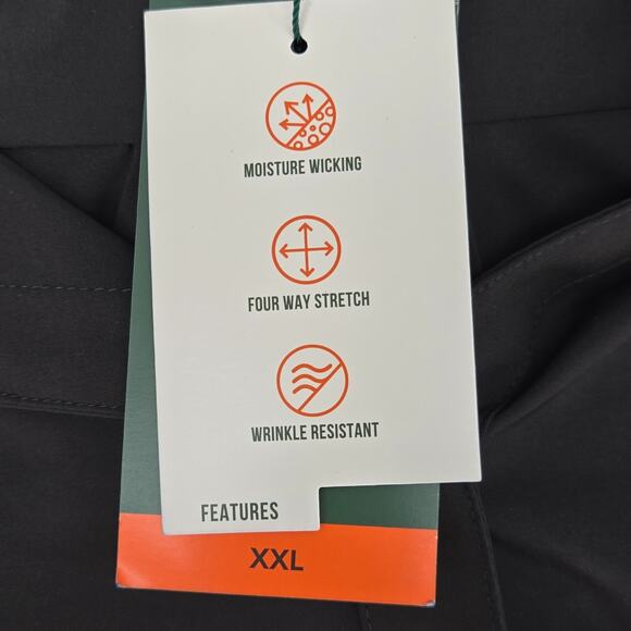 Orvis Dress Womens 2XL Black Henley Tie Waist Stretch Pockets Pack and Go New - Picture 12 of 16